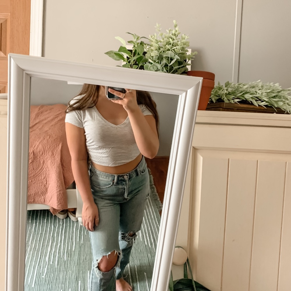 american eagle soft and sexy striped tee